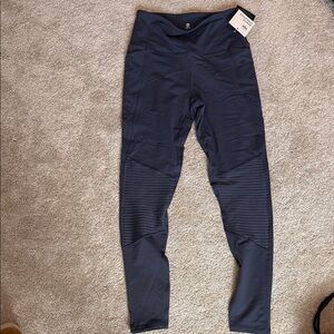 Navy Blue Athletic Leggings